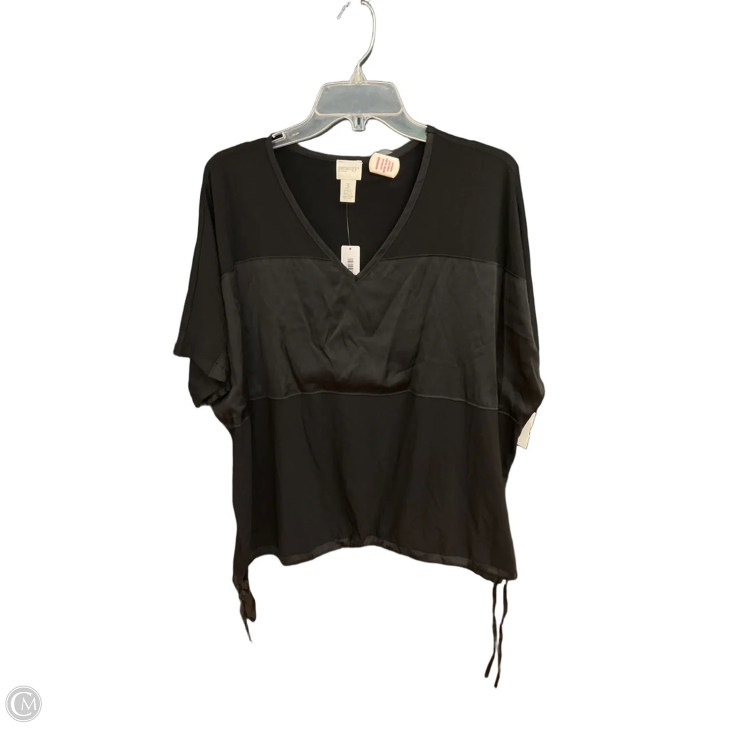 Top Short Sleeve By Zenergy By Chicos In Black, Size: Xl