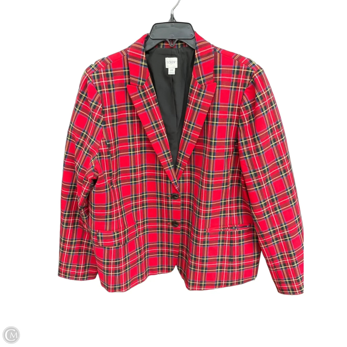 Blazer By J. Crew In Plaid Pattern, Size: 1x