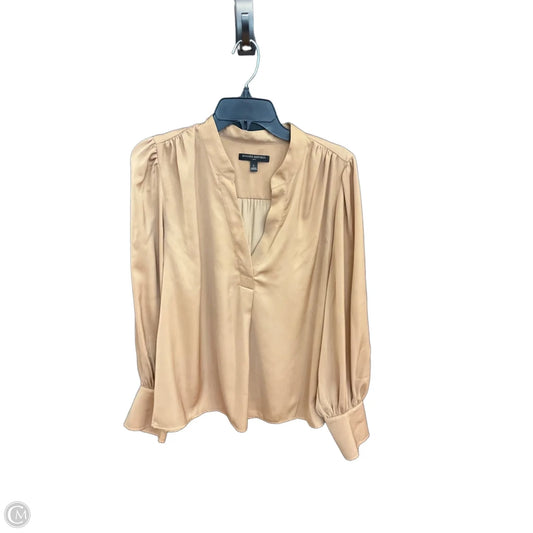 Top Long Sleeve By Banana Republic In Brown, Size: L