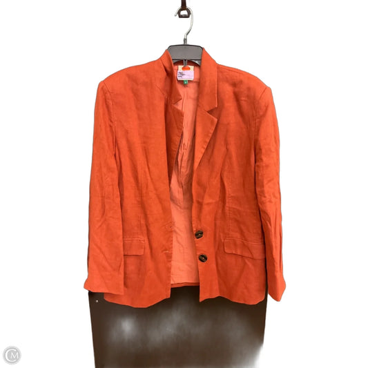 Blazer Designer By Farm Rio In Orange, Size: S