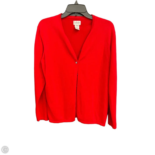Cardigan By Liz Baker In Red, Size: L