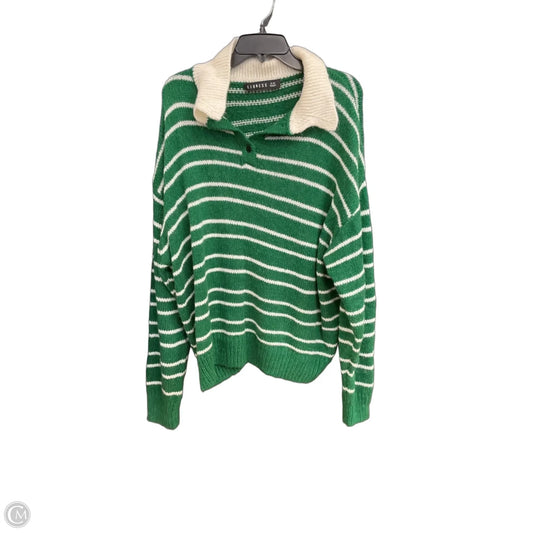 Sweater By Lioness In Green & White, Size: M
