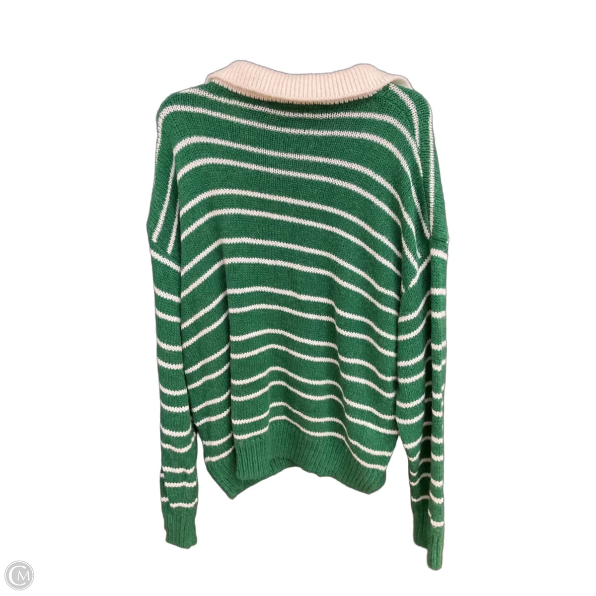 Sweater By Lioness In Green & White, Size: M