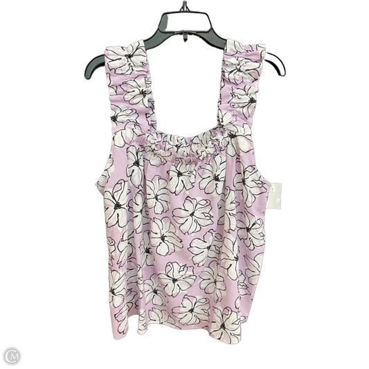 Top Sleeveless By Cato In Purple, Size: Xl