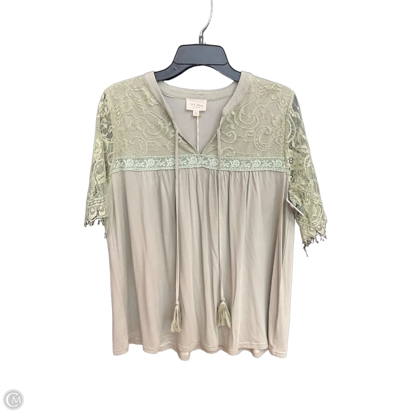 Top Short Sleeve By 143 Story In Green, Size: L