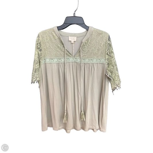 Top Short Sleeve By 143 Story In Green, Size: L