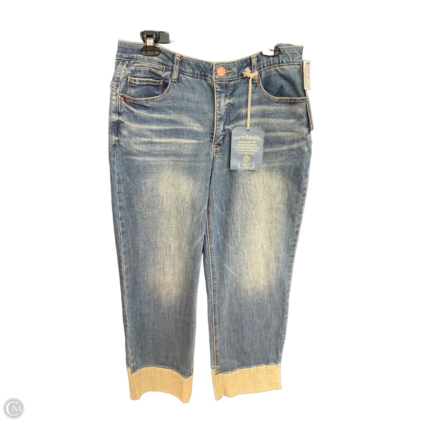 Jeans Straight By Democracy In Blue Denim, Size: 12