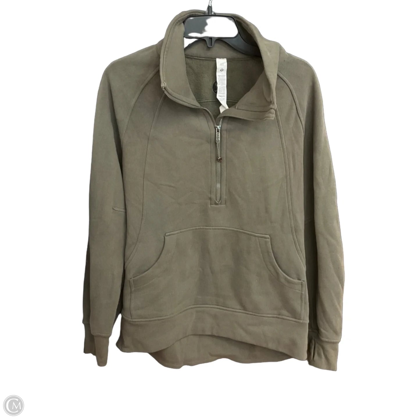 Athletic Jacket By Lululemon In Green, Size: S