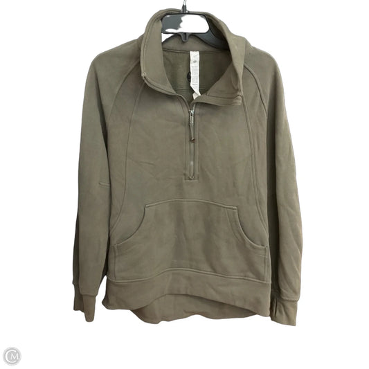 Athletic Jacket By Lululemon In Green, Size: S