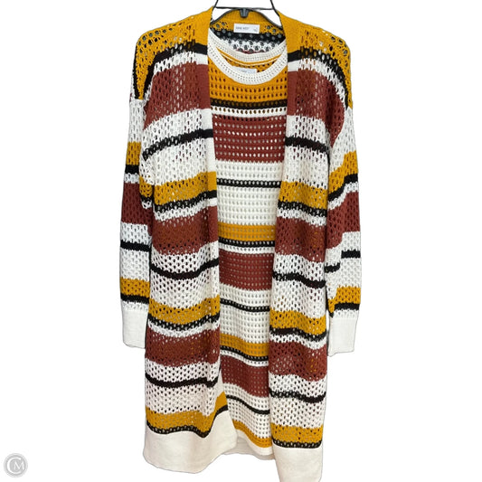 Dress Set 2pc By Nine West In Striped Pattern, Size: L