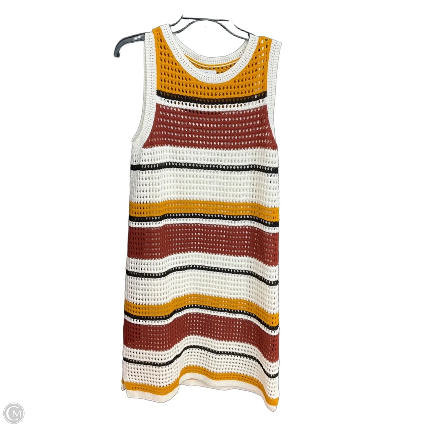 Dress Set 2pc By Nine West In Striped Pattern, Size: L