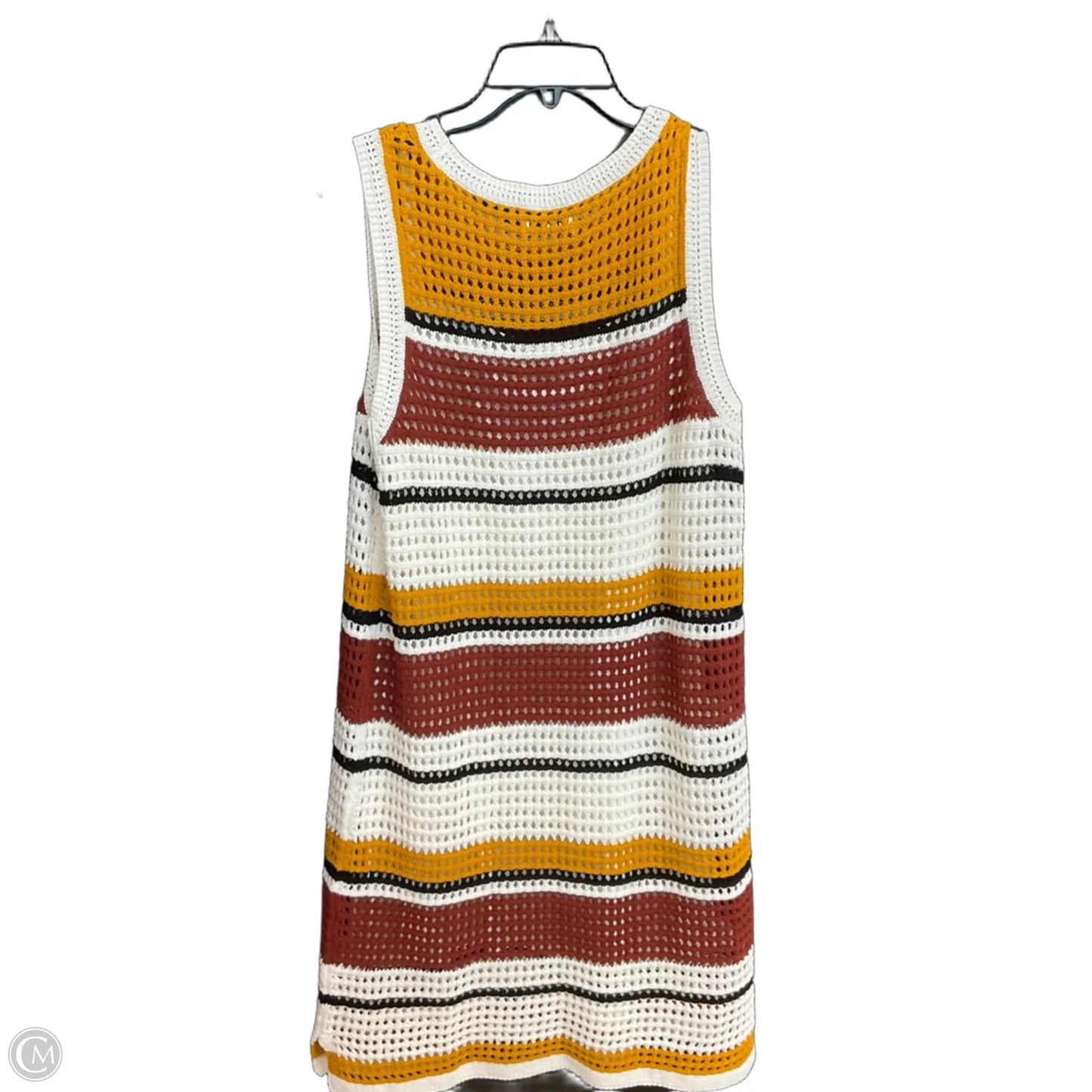 Dress Set 2pc By Nine West In Striped Pattern, Size: L