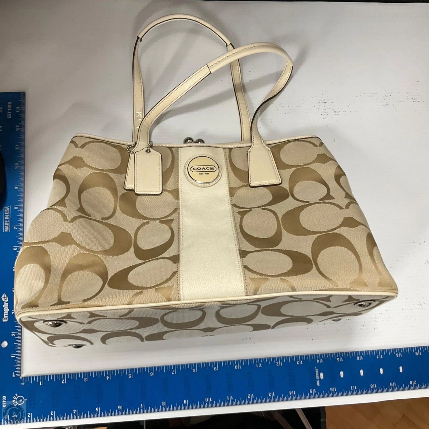 Handbag Designer By Coach, Size: Medium