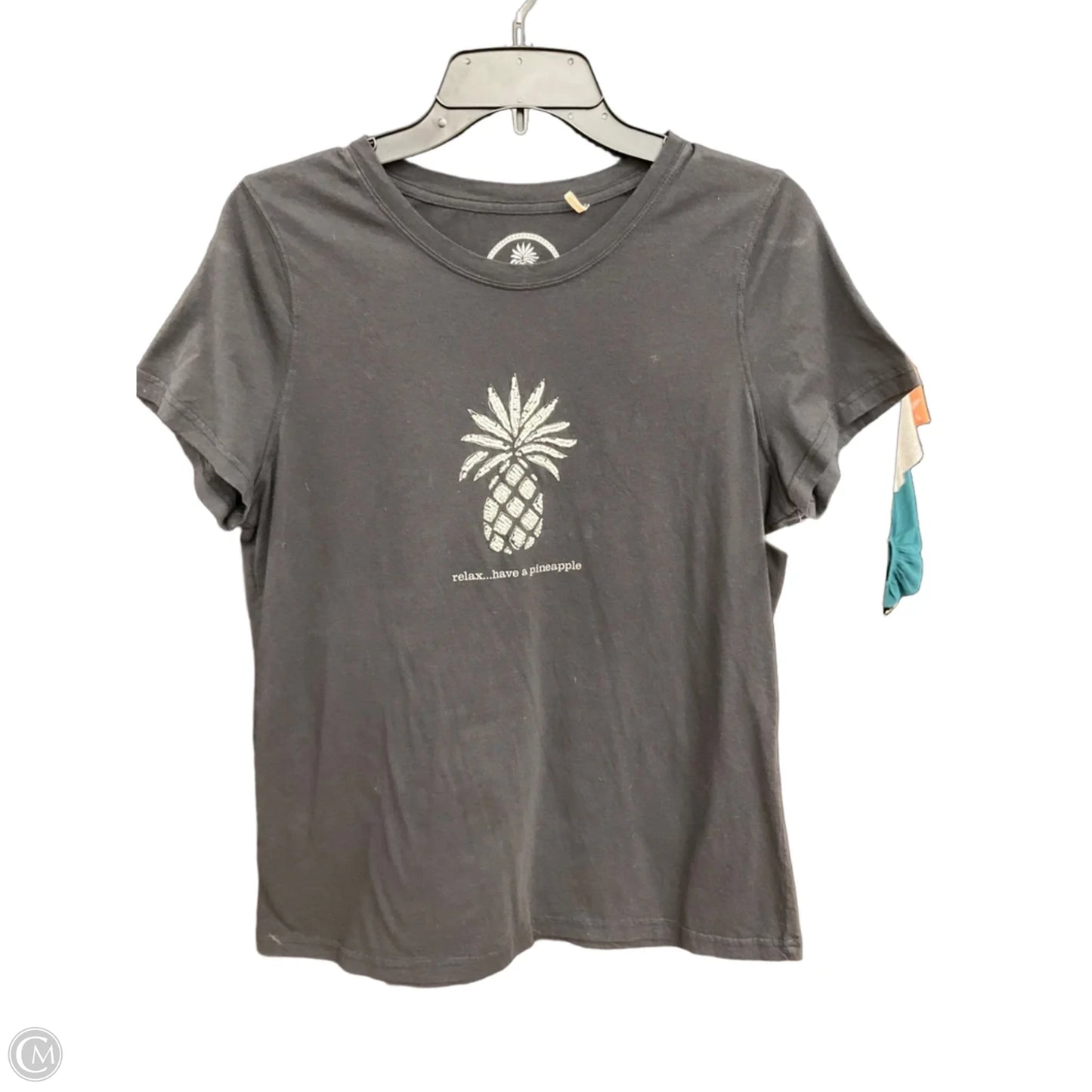 Top Short Sleeve By Tommy Bahama In Black, Size: Xl