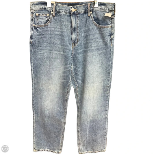Jeans Straight By Aeropostale In Blue Denim, Size: 16