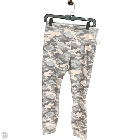 Athletic Leggings By Fabletics In Camouflage Print, Size: L