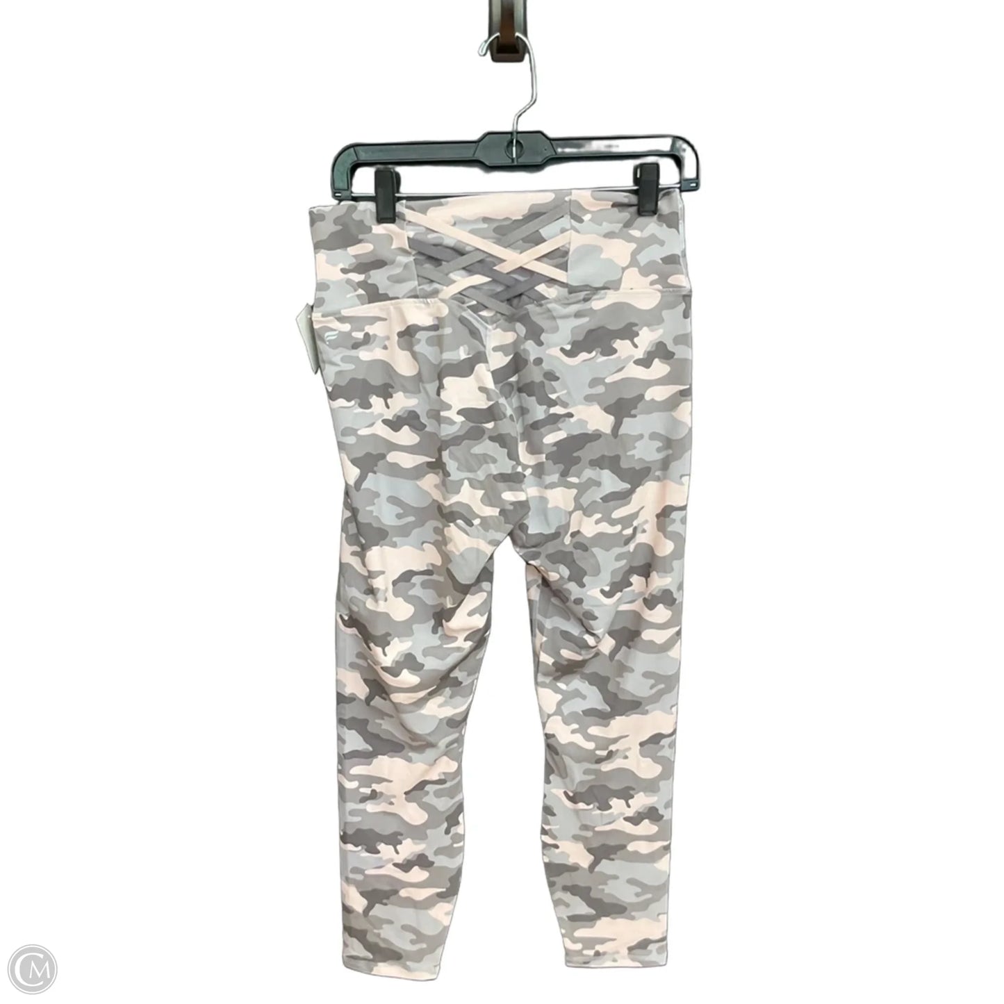 Athletic Leggings By Fabletics In Camouflage Print, Size: L