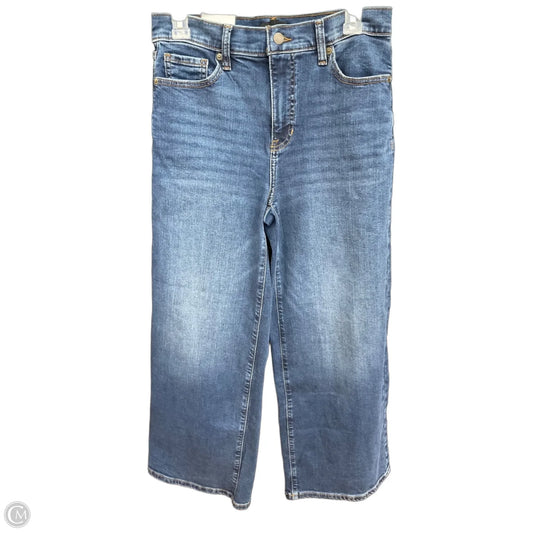 Jeans Wide Leg By Banana Republic In Blue Denim, Size: 6