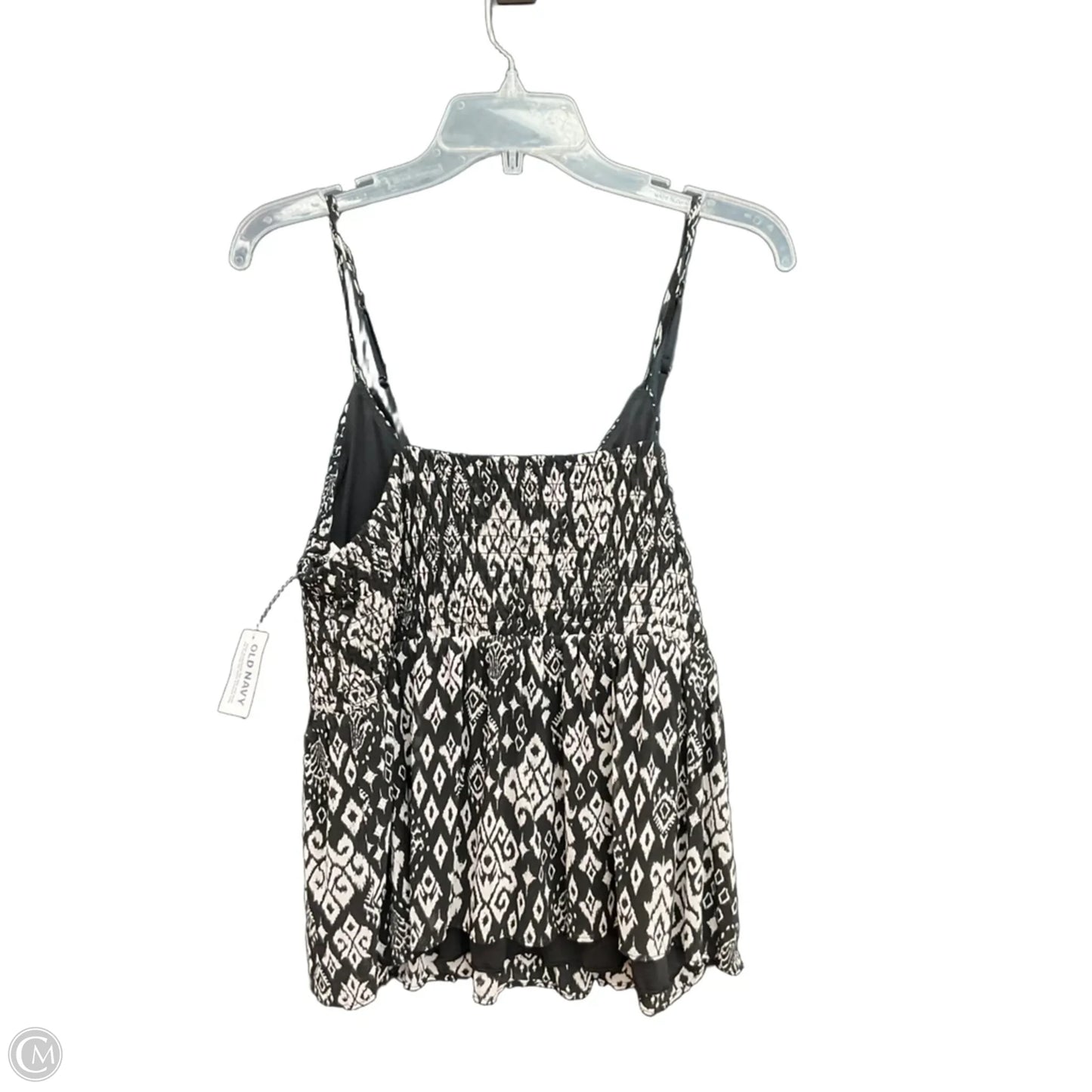 Top Sleeveless By Old Navy In Black & White, Size: L
