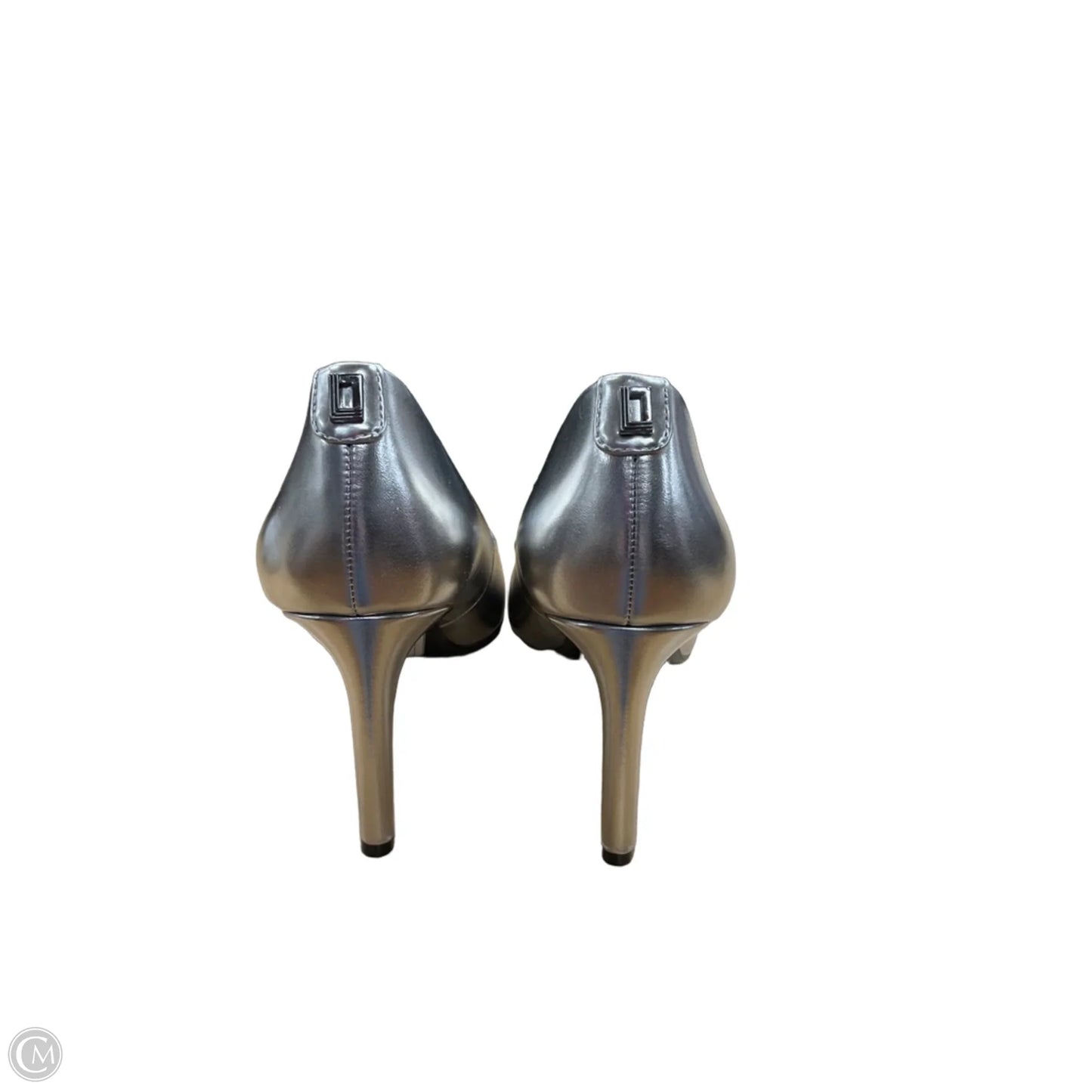 Shoes Designer By Karl Lagerfeld In Silver, Size: 8.5