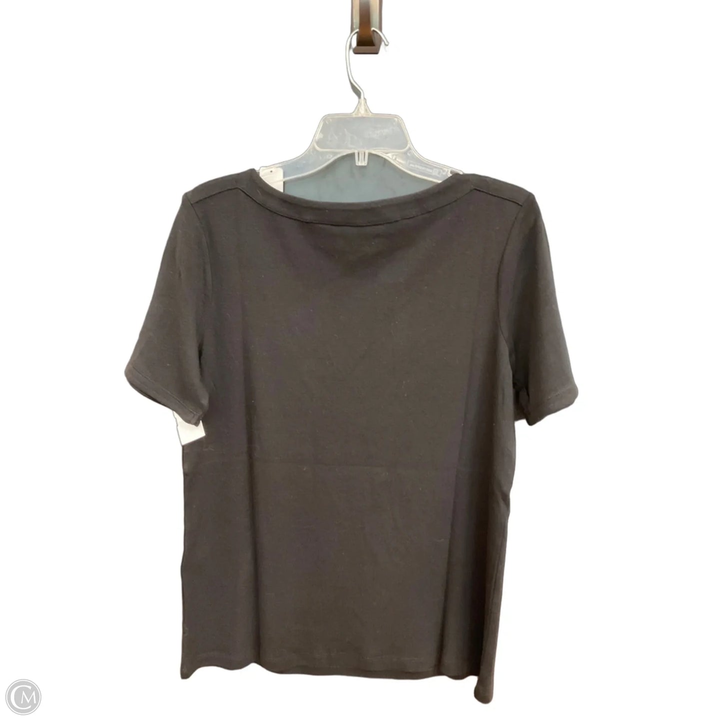 Top Short Sleeve By Chicos In Black, Size: L