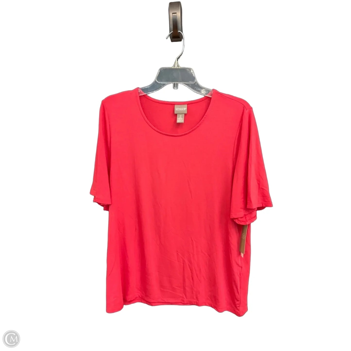 Top Short Sleeve By Chicos In Red, Size: L