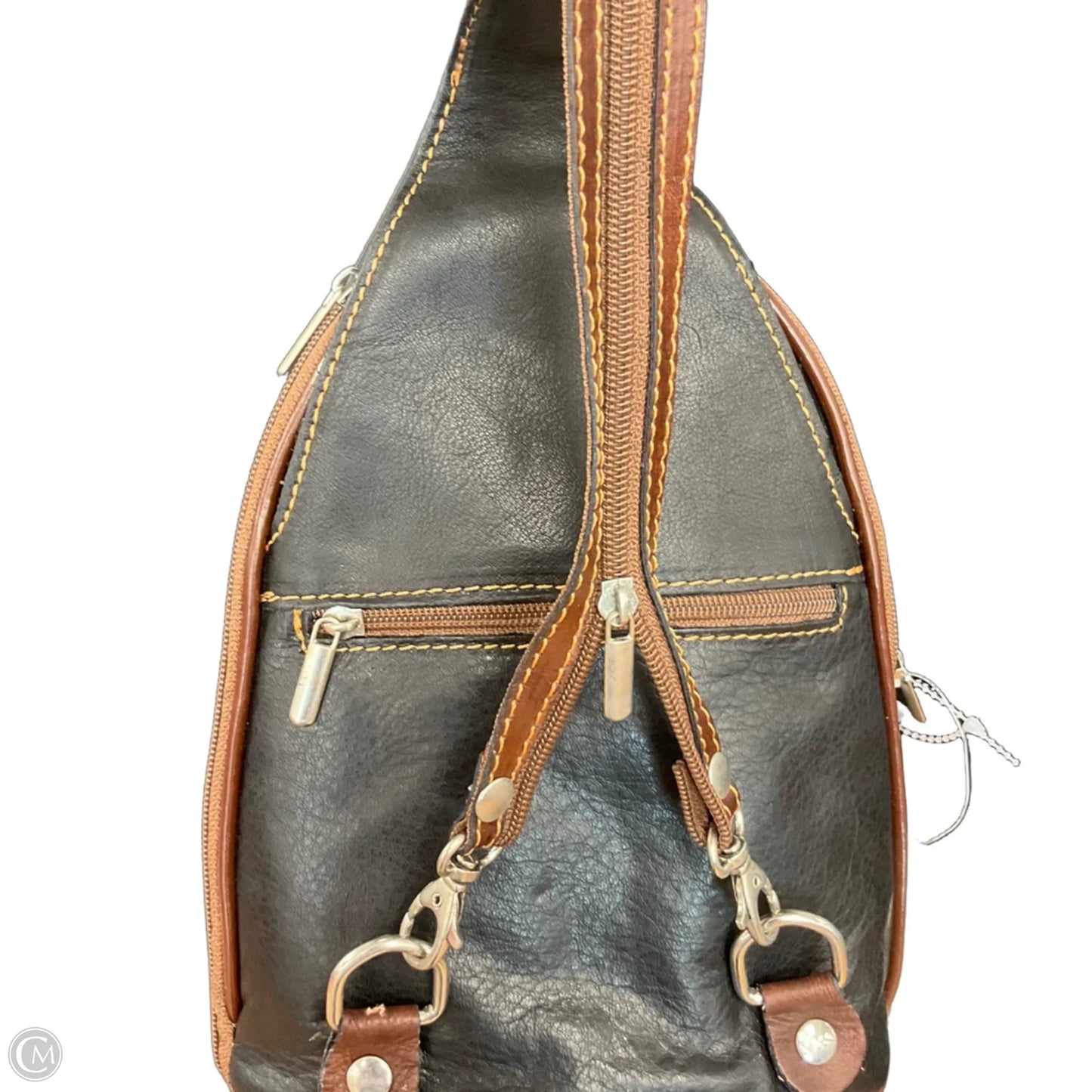 Crossbody Leather By Cmc, Size: Medium