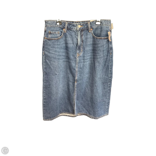 Skirt Midi By Old Navy In Blue Denim, Size: 16