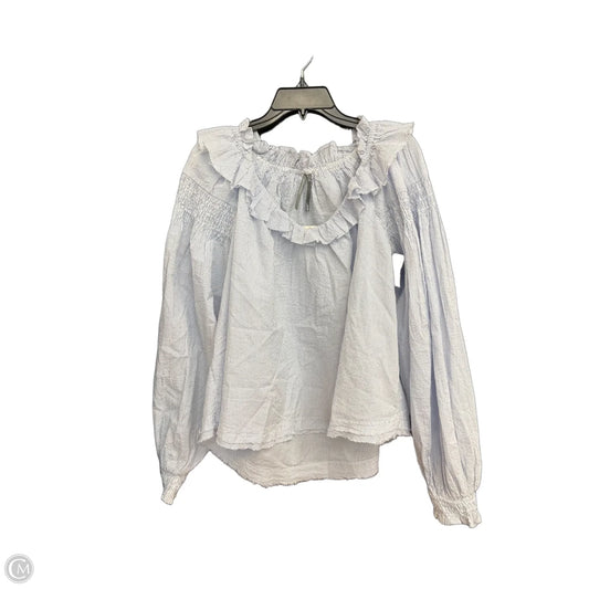 Top Long Sleeve By Anthropologie In Blue, Size: Xl