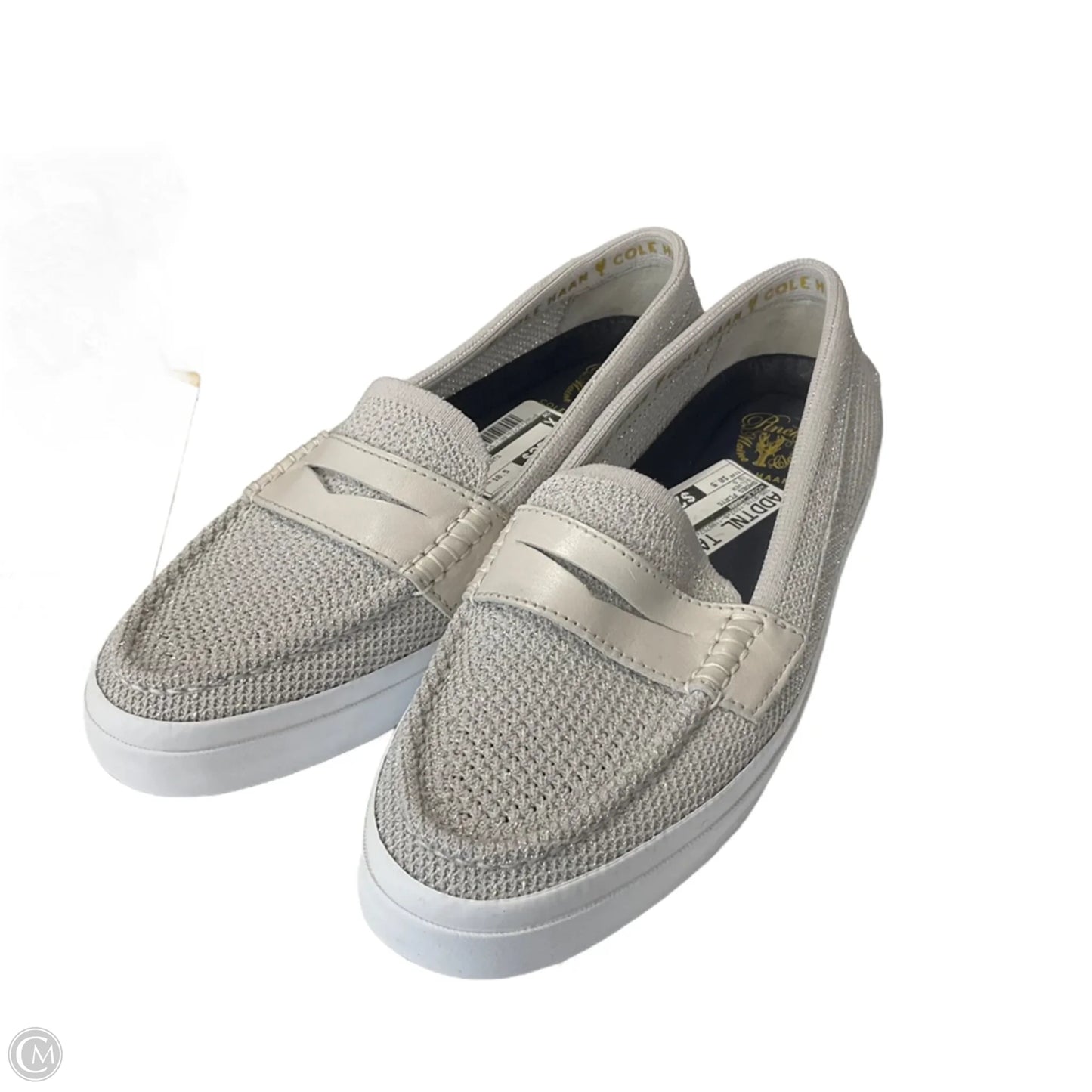 Shoes Flats By Cole-haan In Silver, Size: 10.5