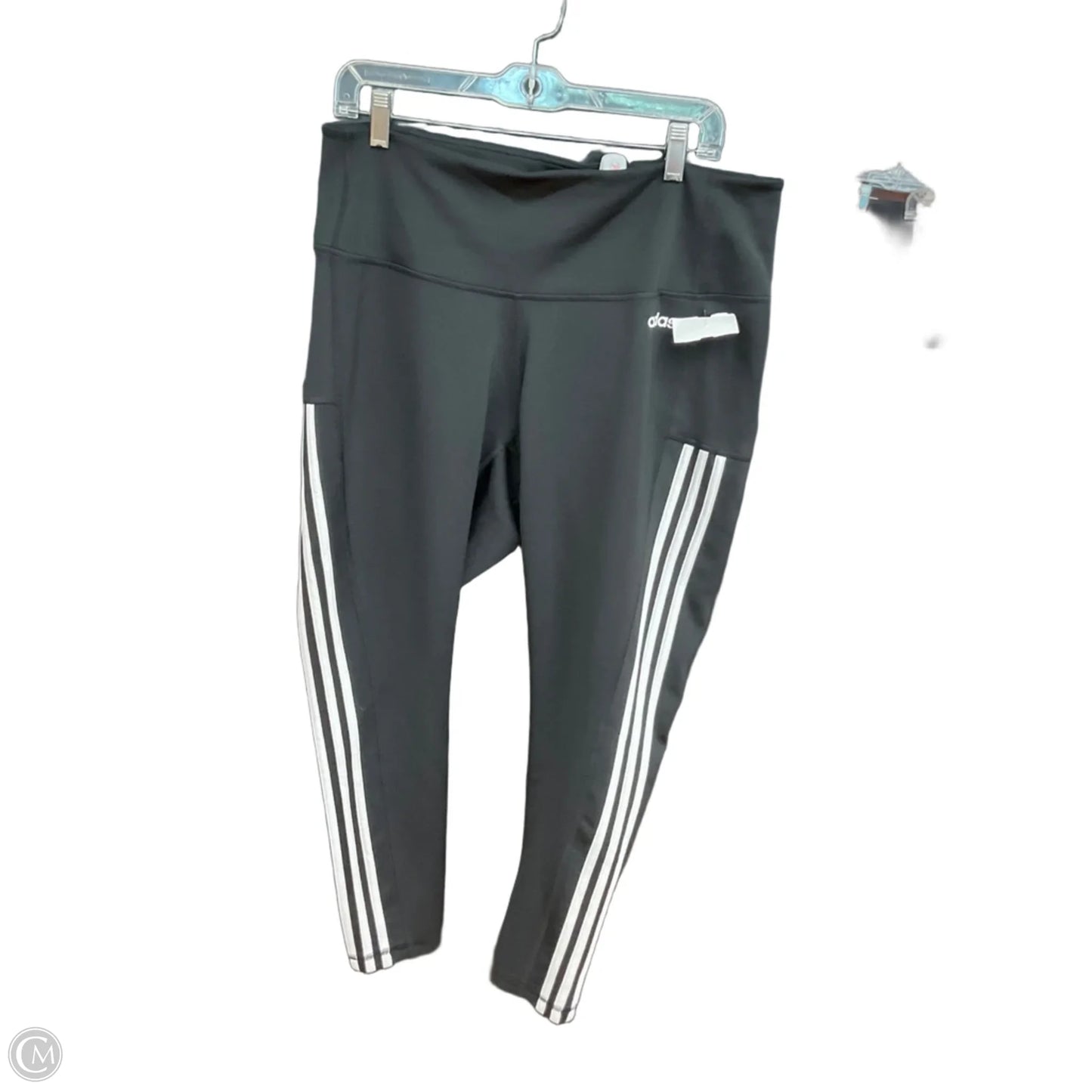 Athletic Leggings By Adidas In Black, Size: 2x
