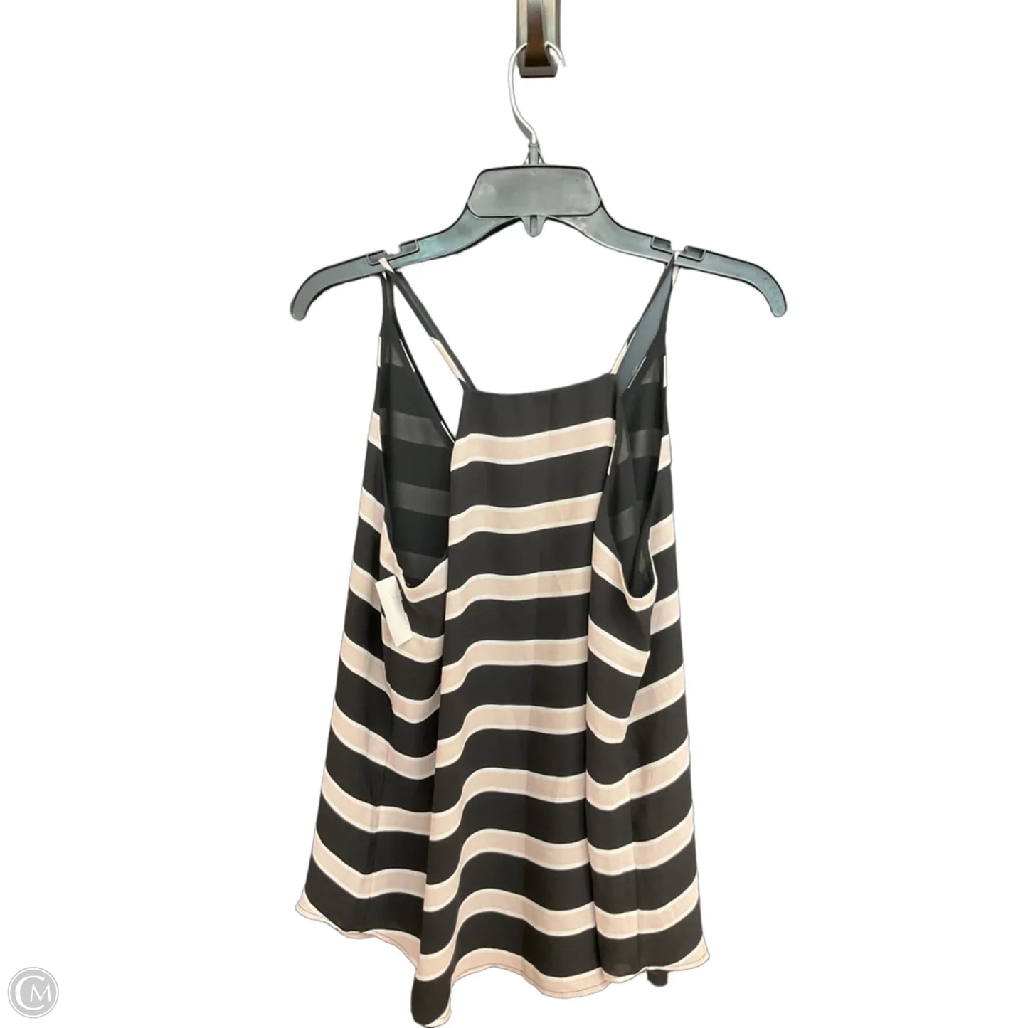 Top Sleeveless By Loft In Striped Pattern, Size: M