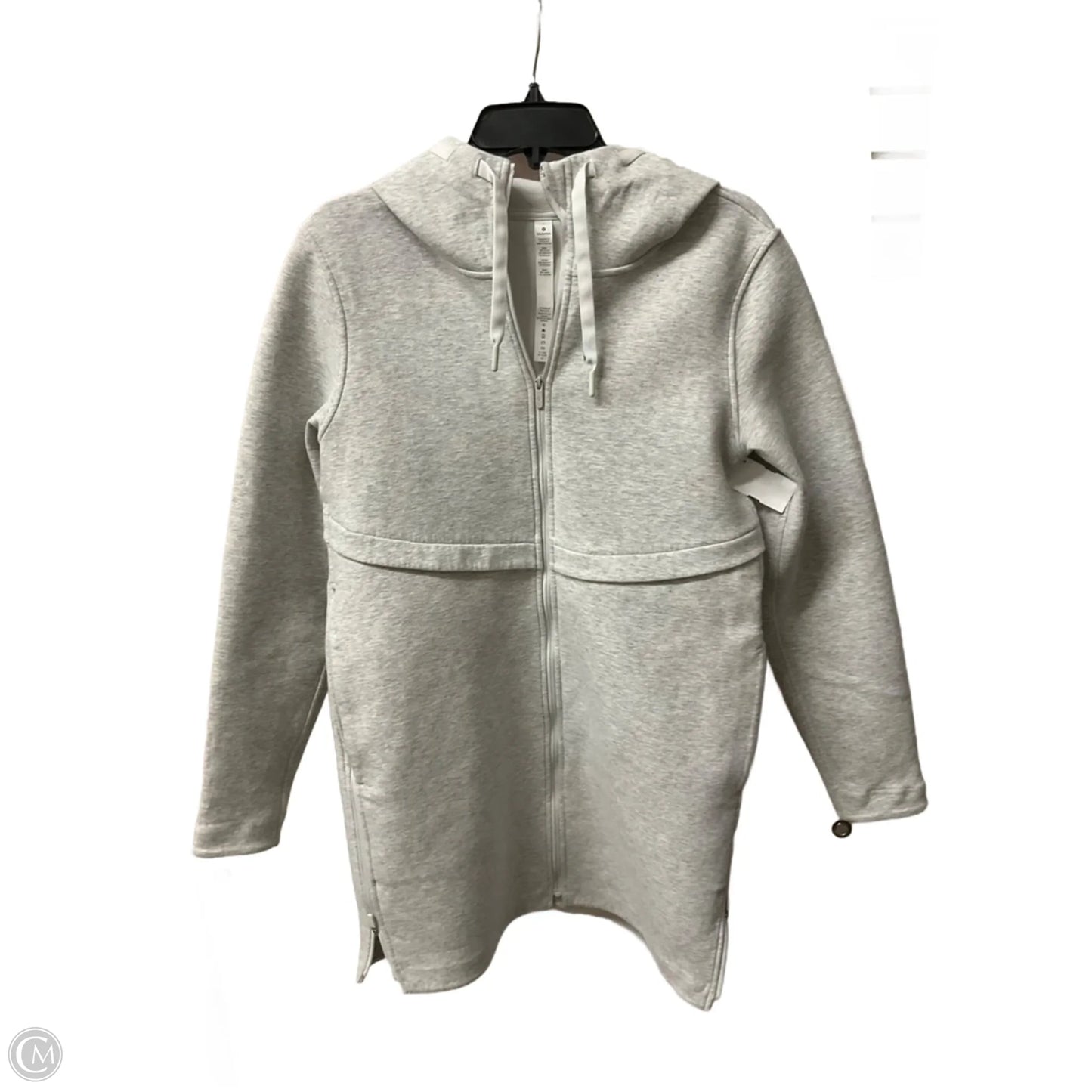 Athletic Jacket By Lululemon In Grey, Size: S