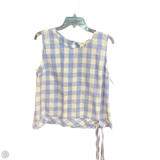 Top Sleeveless By J. Crew In Blue, Size: L