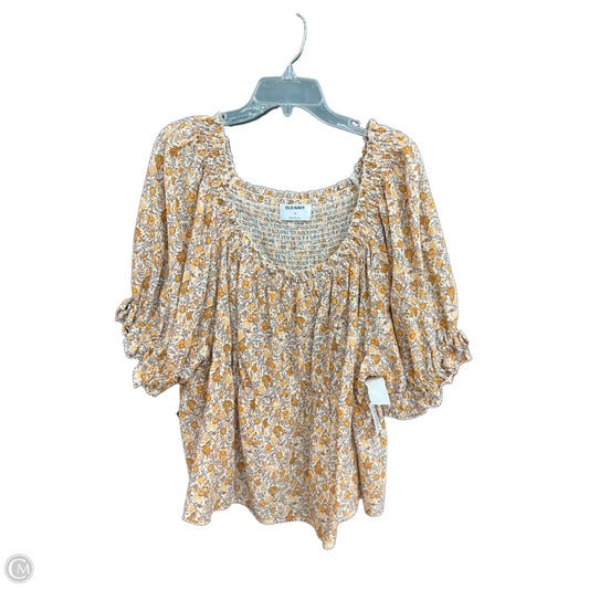 Top Short Sleeve By Old Navy In Floral Print, Size: 3x