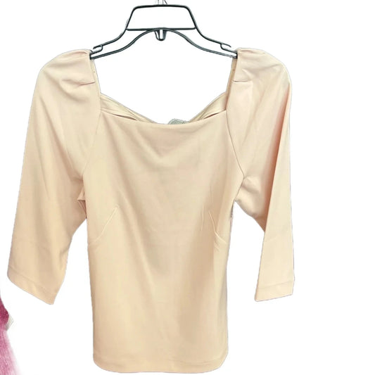 Top Long Sleeve By Ann Taylor In Peach, Size: S
