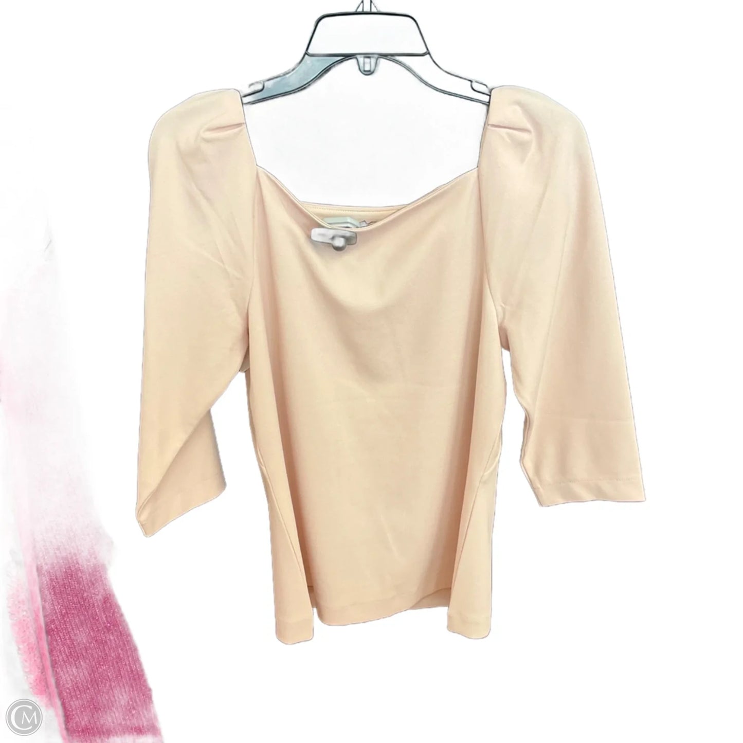 Top Long Sleeve By Ann Taylor In Peach, Size: S
