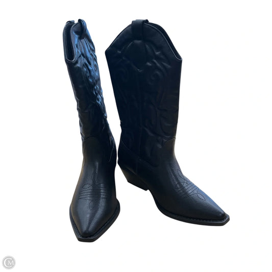 Boots Western By Just Fab In Black, Size: 9