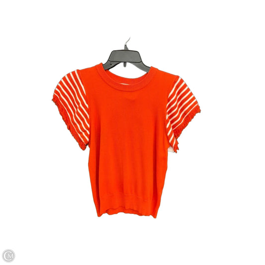 Top Short Sleeve By Thml In Orange, Size: Xs