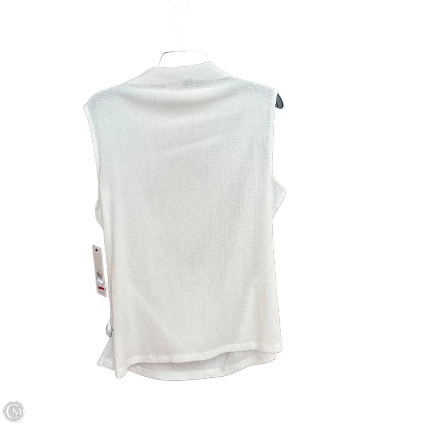 Top Sleeveless By Calvin Klein In White, Size: Xl