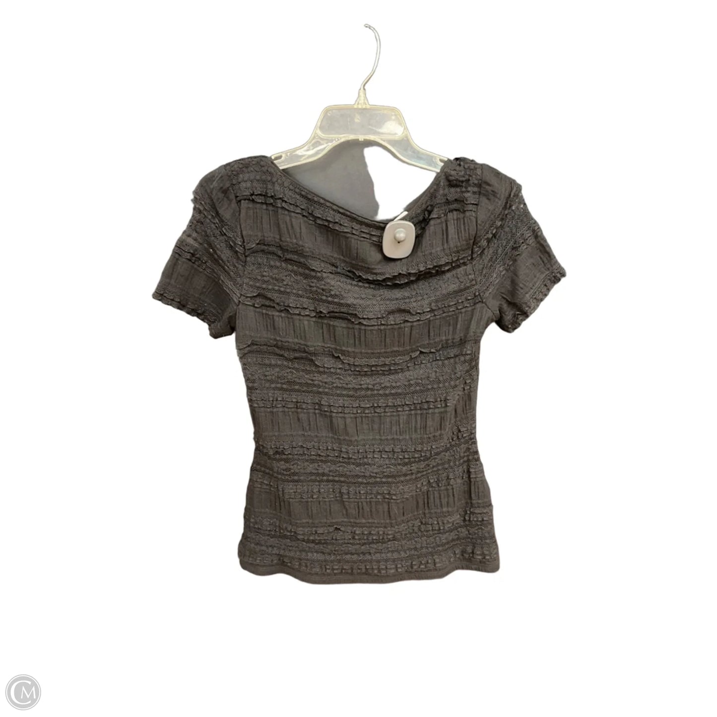 Top Short Sleeve By White House Black Market In Black, Size: Xs