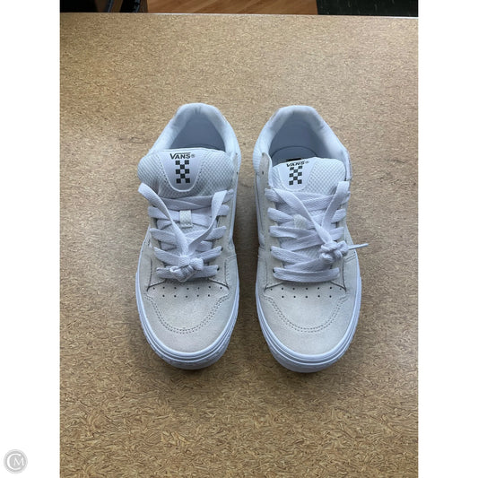 Shoes Athletic By Vans In White, Size: 9.5