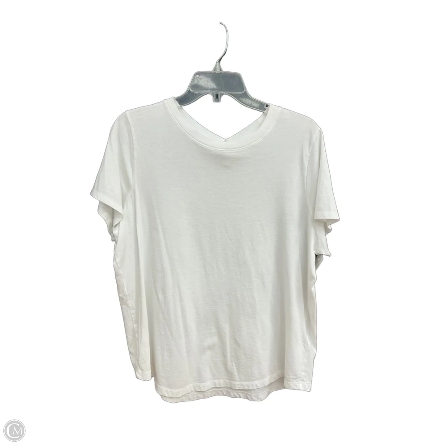 Top Short Sleeve By Madewell In White, Size: Xxl