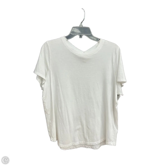 Top Short Sleeve By Madewell In White, Size: Xxl