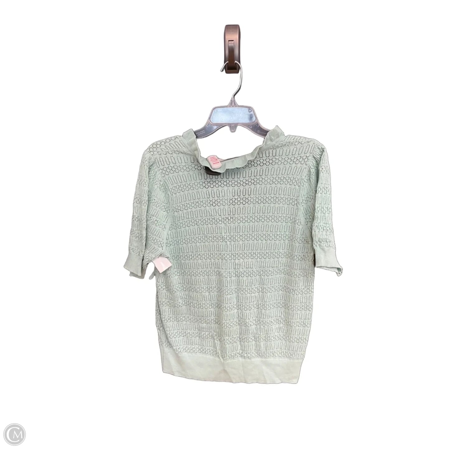 Top Short Sleeve By Loft In Green, Size: L