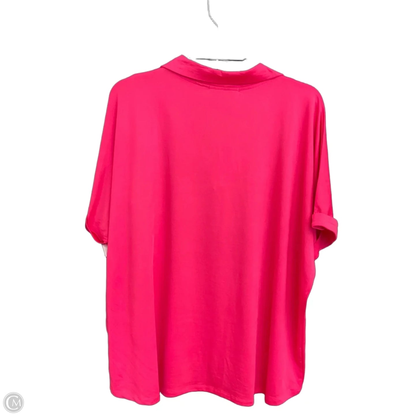 Top Short Sleeve By Cmc In Pink, Size: L