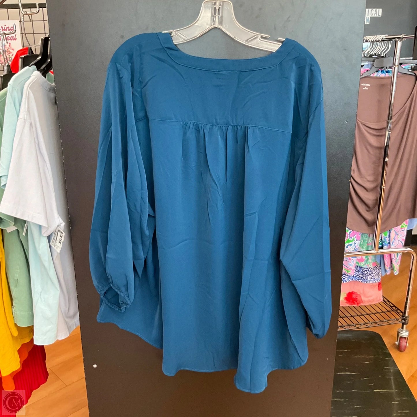 Top Long Sleeve By Torrid In Teal, Size: 3x