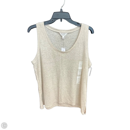 Top Sleeveless By Banana Republic In Tan, Size: L