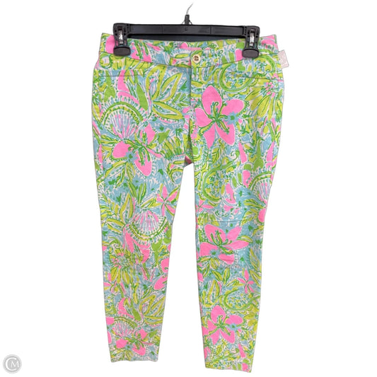 Pants Designer By Lilly Pulitzer In Floral Print, Size: 2