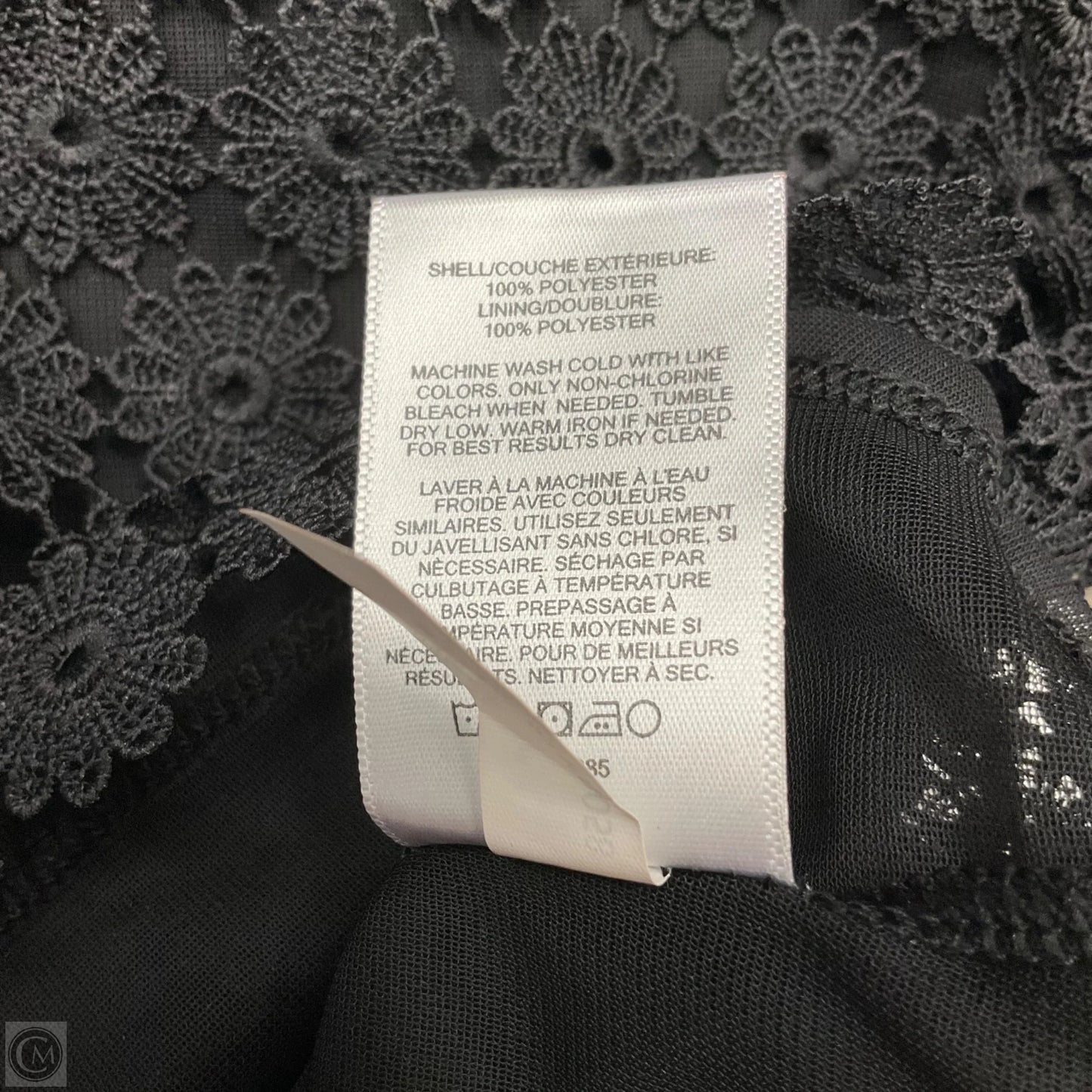 Top Short Sleeve By Express In Black, Size: M